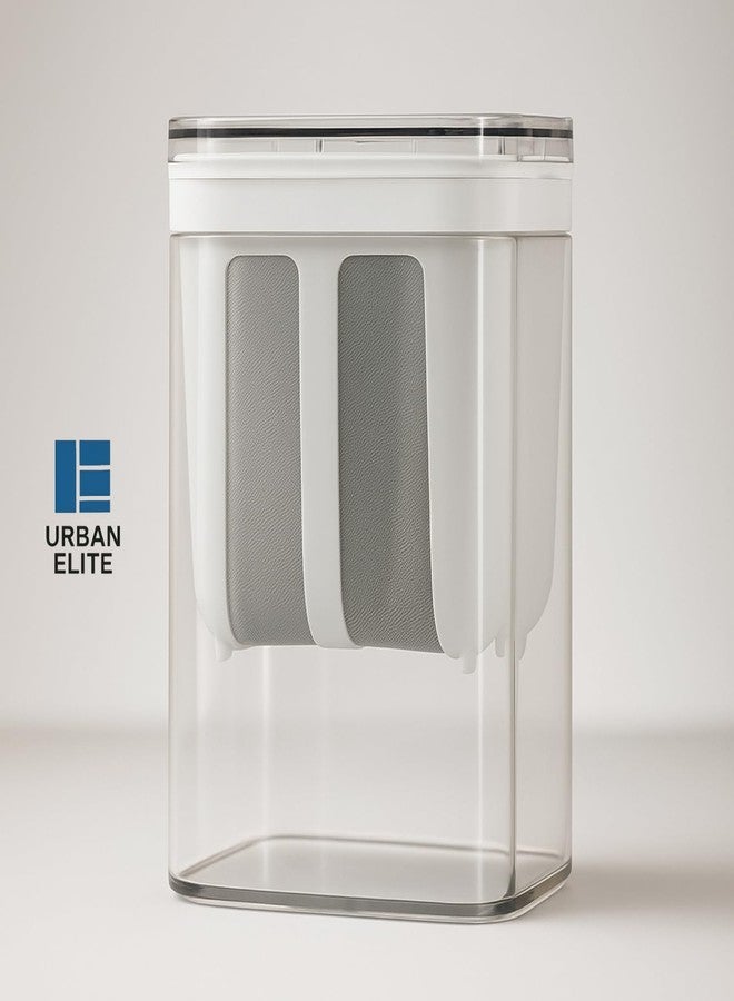 Urban Elite Hung Curd Strainer Box | Curd Maker and Greek Yogurt Maker - 1100ml Fine Mesh Strainer with Lid | Multifunctional Yoghurt Filter | Curd Maker for Home | Whey Separator - Image 3
